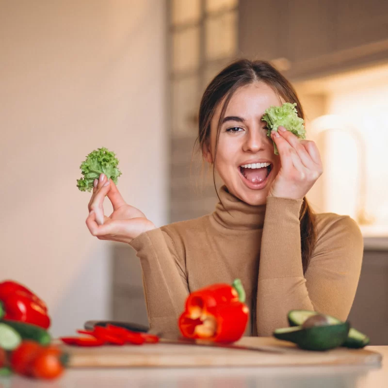 woman cooking kitchen