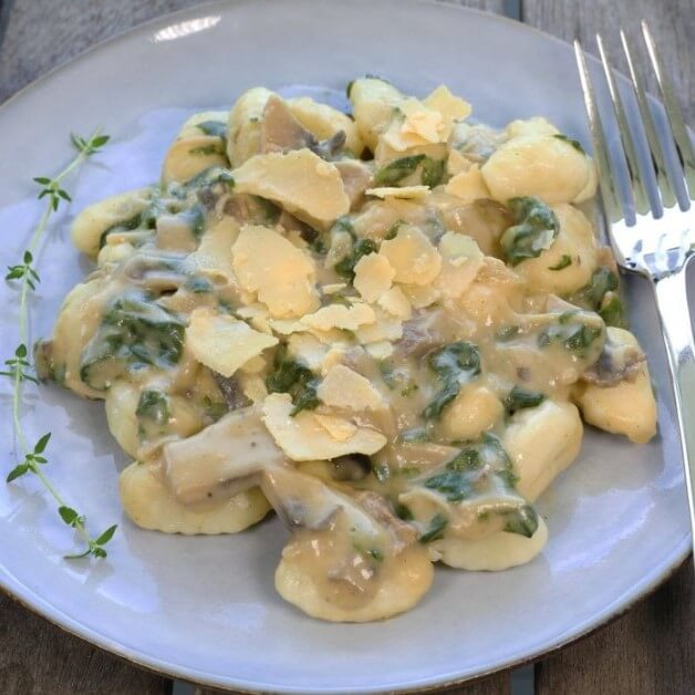 Spinach and cheese gnocchi 
